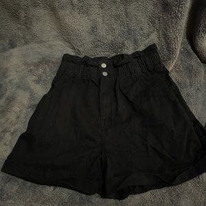 High waist paper bag jeans